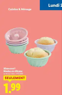 Lidl SILVERCREST Moules en silicone offre