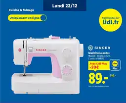Lidl SINGER Machine à coudre offre