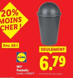 Lidl W5 Poubelle offre