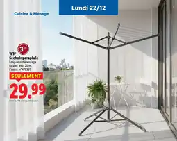 Lidl W5 Séchoir parapluie offre