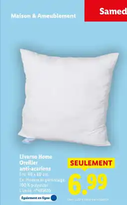 Lidl Livarno Home Oreiller anti-acariens offre