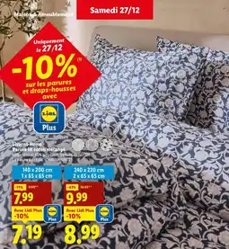 Lidl Livarno Home Parure lit coton mélangé offre