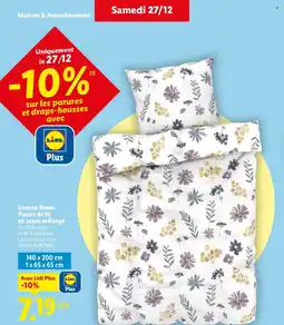 Lidl Livarno Home Parure de lit en coton mélangé offre