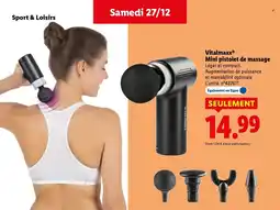 Lidl VITALMAXX Mini pistolet de massage offre