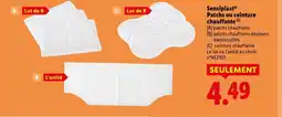 Lidl SENSIPLAST Patchs ou ceinture chauffante offre