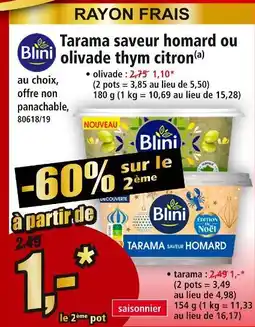 Norma Blini olivade thym citron • offre