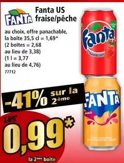 Norma Fanta us fraise/pêche offre