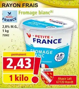 Norma Petite france fromage blanc offre