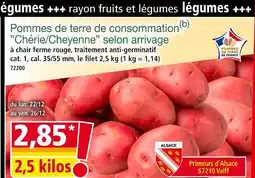 Norma Pommes de terre de consommation offre