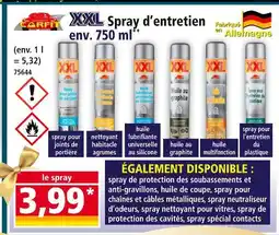 Norma Carfit xxl spray d'entretien offre