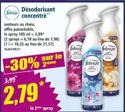 Norma Febreze désodorisant concentré lenor blumenbouquet offre