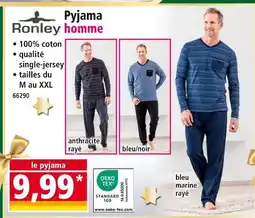 Norma Ronley pyjama homme offre