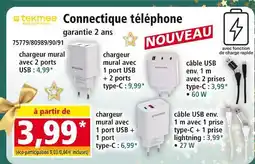 Norma Tekmee chargeur mural offre