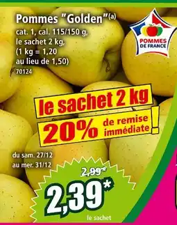 Norma Pommes golden offre