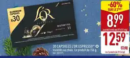 ALDI L'or 30 capsules espresso offre