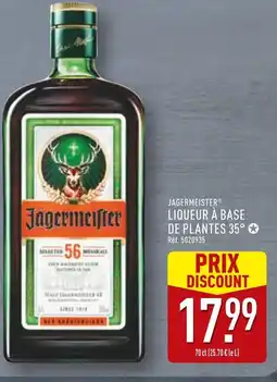 ALDI Jagermeister liqueur à base de plantes 35° offre