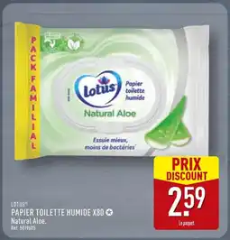 ALDI Lotus papier toilette humide x80 offre