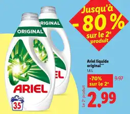 Lidl Ariel liquide original offre