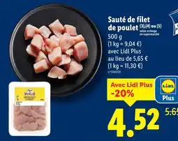 Lidl Sauté de filet de poulet offre