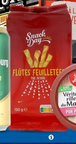 Lidl Snack day flûtes feuilletées salées offre