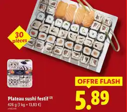 Lidl Plateau sushi festif offre