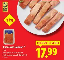 Lidl 8 pavés de saumon offre