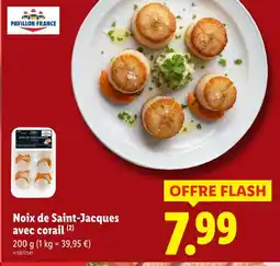 Lidl Pavillon france noix de saint-jacques avec corail offre