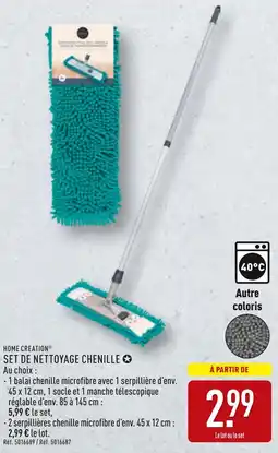 ALDI Home creation set de nettoyage chenille offre