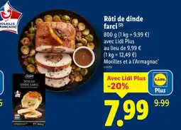 Lidl Deluxe rôti de dinde farci offre