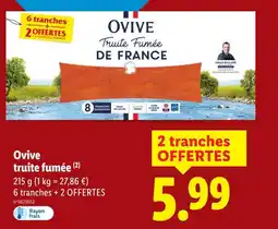 Lidl Ovive truite fumée offre