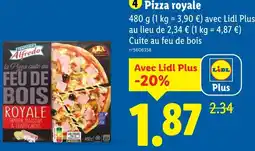 Lidl Trattoria alfredo pizza royale offre
