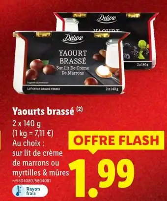 Lidl Deluxe yaourt brassé offre