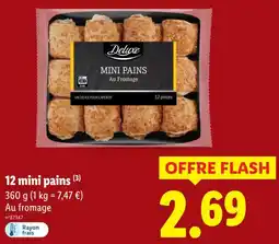 Lidl Deluxe 12 mini pains offre