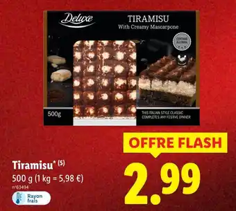 Lidl Deluxe tiramisu offre