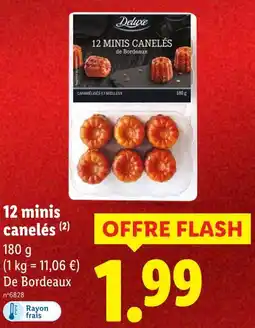 Lidl Deluxe 12 minis canelés offre