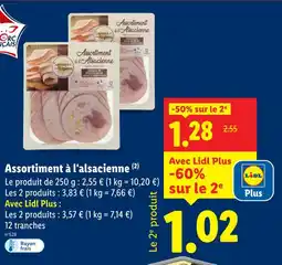 Lidl Saveurs de nos régions assortiment à l'alsacienne offre