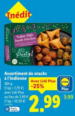 Lidl Assortiment de snacks à l’indienne offre