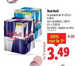Lidl Red bull offre