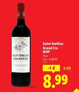 Lidl Saint-emilion grand cru aop offre