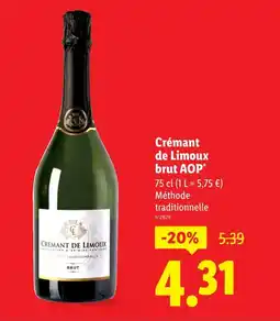 Lidl Crémant de limoux brut aop offre