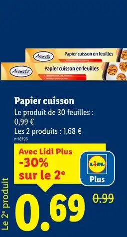 Lidl Aromata papier cuisson offre