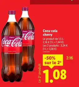 Lidl Coca-cola cherry offre