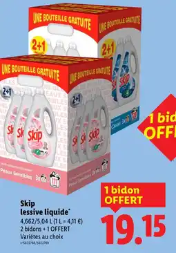 Lidl Skip lessive liquide offre