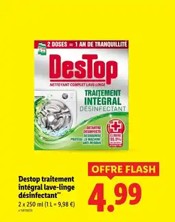 Lidl Destop traitement intégral lave-linge désinfectant offre