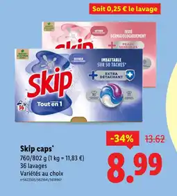 Lidl Skip capsules tout en 1 offre