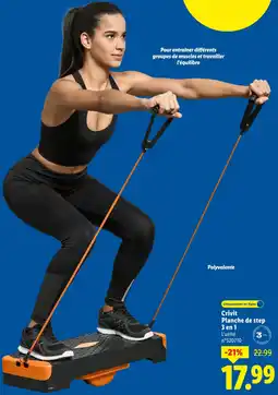 Lidl Crivit planche de step 3 en 1 offre
