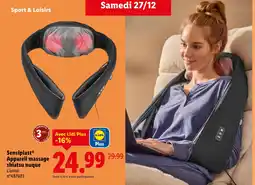 Lidl Sensiplast appareil massage shiatsu nuque offre