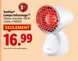 Lidl Sanitas lampe infrarouge offre
