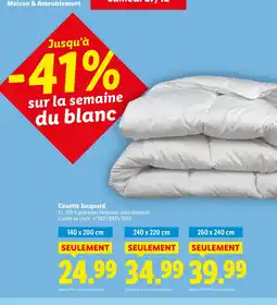 Lidl Couette jacquard offre