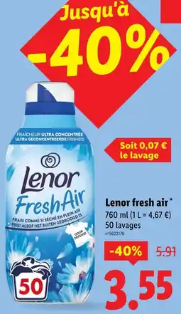 Lidl Lenor fresh air offre